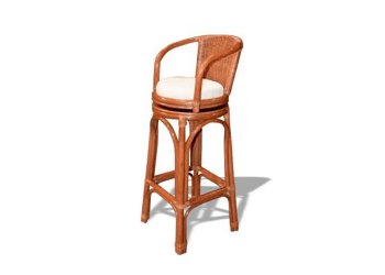 Swivel Wicker Barstool